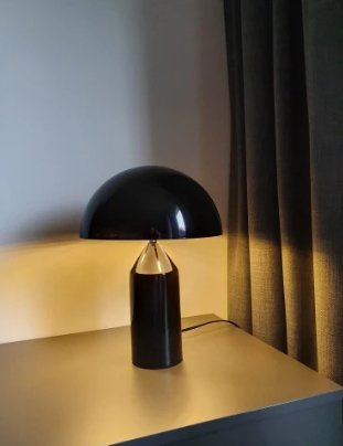 Lámpara de mesa con forma de seta, luz minimalista posmoderna - Quierox - Tienda Online