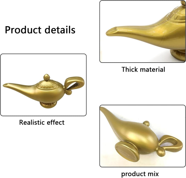 Lámpara mágica Aladdin, accesorio para disfraz de Halloween, cosplay, drama - Quierox - Tienda Online