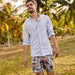 Lands' End Camisa de vestir Oxford Supima para hombre, talla grande y alta, con patrón - Quierox - Tienda Online