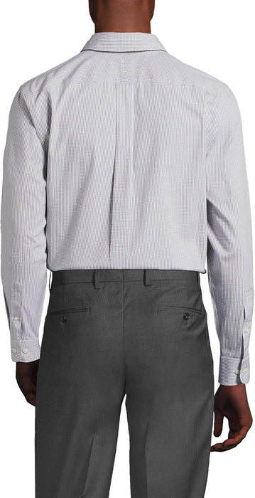 Lands' End Camisa de vestir para hombre, de corte tradicional, lisa, sin planchado - Quierox - Tienda Online