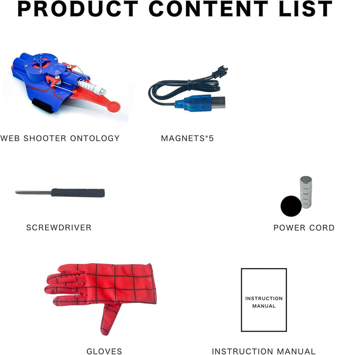 Lanzador de telarañas Lonyiabbi con enrollador de cable automático, lanzador de cuerda - Quierox - Tienda Online