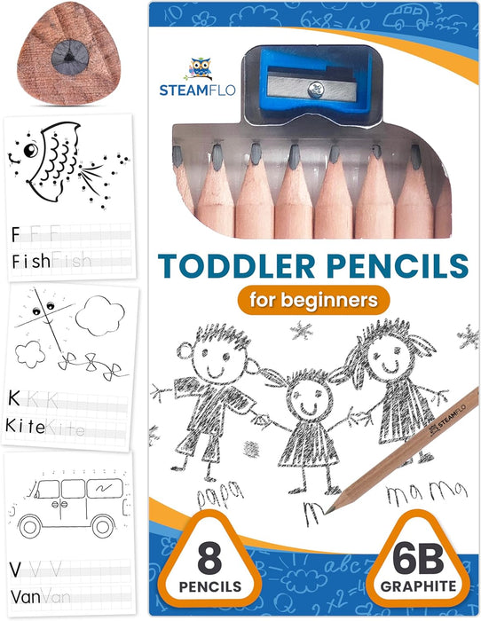 Lápices de aprendizaje para niños pequeños de 2 a 4 años - Quierox - Tienda Online