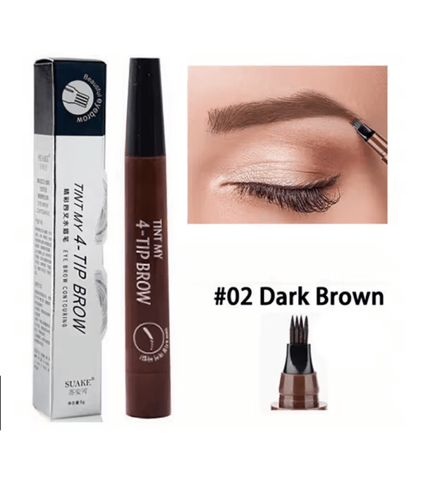 Lápiz de cejas con 4 cabezas divididas, larga duración, a prueba de manchas, impermeable - Quierox - Tienda Online