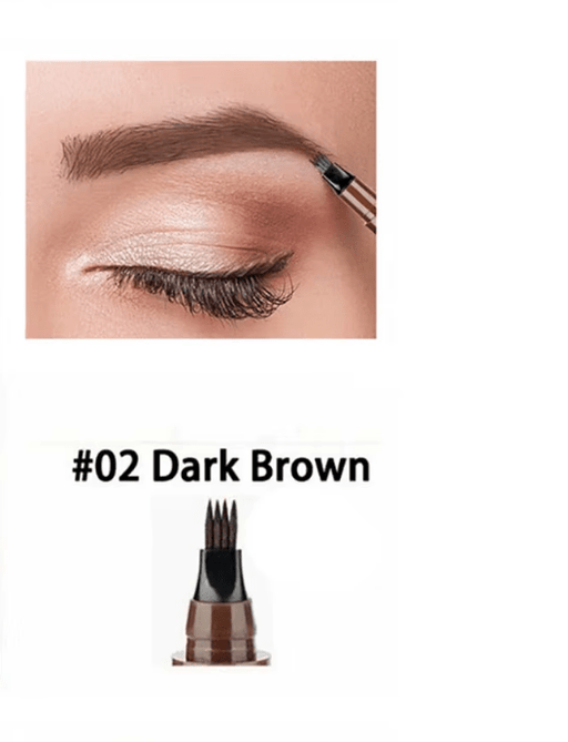 Lápiz de cejas con 4 cabezas divididas, larga duración, a prueba de manchas, impermeable - Quierox - Tienda Online