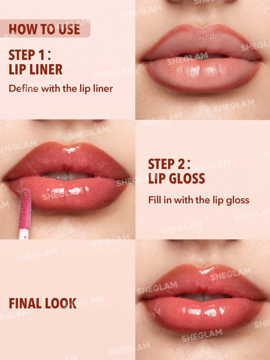 Lápiz delineador y brillo labial SHEGLAM Lip Rules - Judgey Much 2 en 1 - Quierox - Tienda Online
