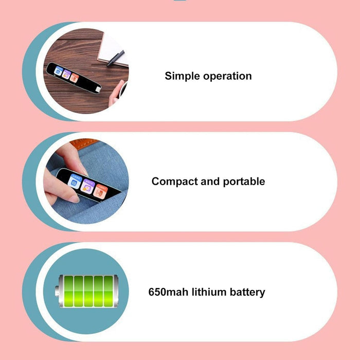 Lápiz Escáner, Dispositivo Texto a Voz para Dislexia, Lápiz Lector Resaltador Digital - Quierox - Tienda Online