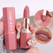 Lápiz labial mate aterciopelado rosa nude, duradero, antiadherente, resistente - Quierox - Tienda Online