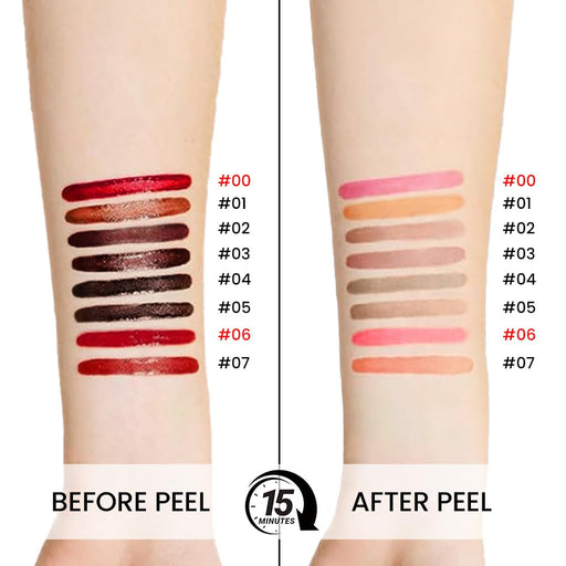 Lápiz labial mate despegable con pinzas, color topo claro, lápiz labial despegable - Quierox - Tienda Online