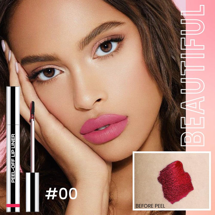 Lápiz labial mate despegable con pinzas, color topo claro, lápiz labial despegable - Quierox - Tienda Online