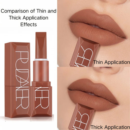 Lápiz labial mate resistente al agua, color duradero, fácil de aplicar, alta pigmentación - Quierox - Tienda Online