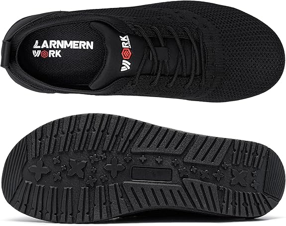 LARNMERN Zapatos sin cordones con punta de acero para mujeres y hombres - Quierox - Tienda Online