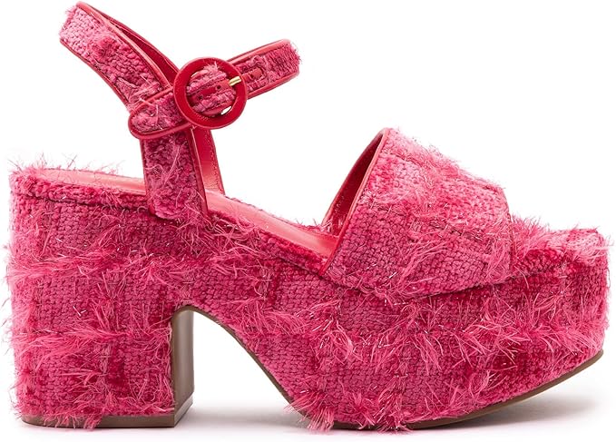 Larroudé Sandalia Miso De Terciopelo Agami Rosa - Quierox - Tienda Online