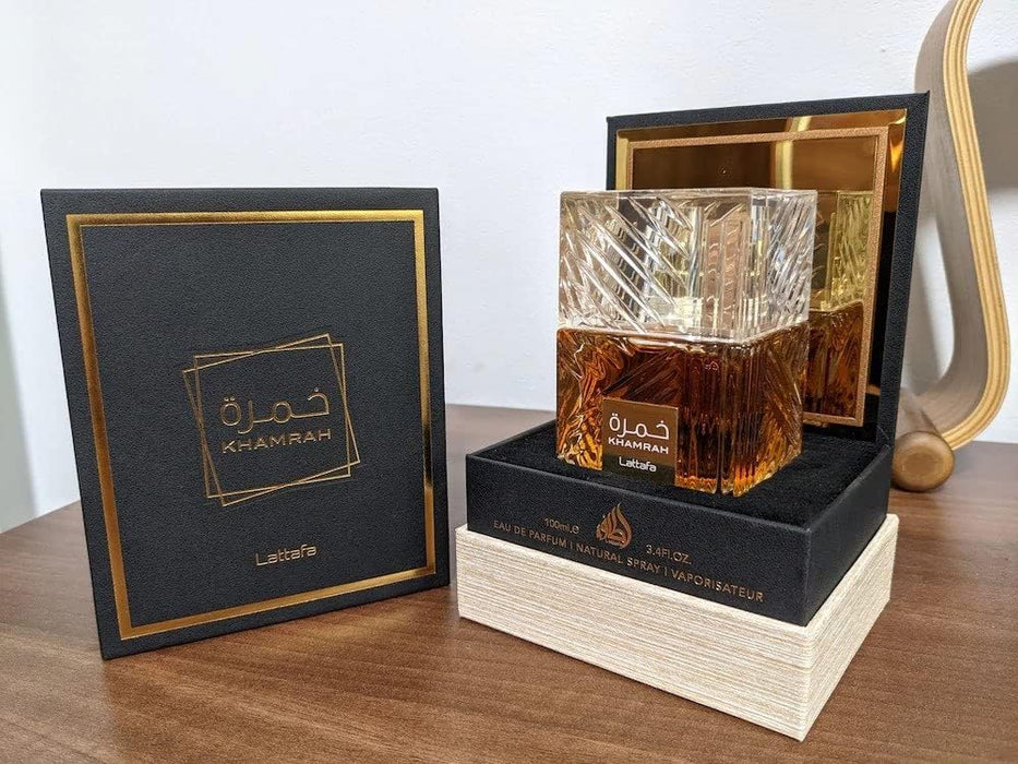 Lattafa Perfume Khamrah unisex Eau de Parfum Spray, 3.4 onzas - Quierox - Tienda Online