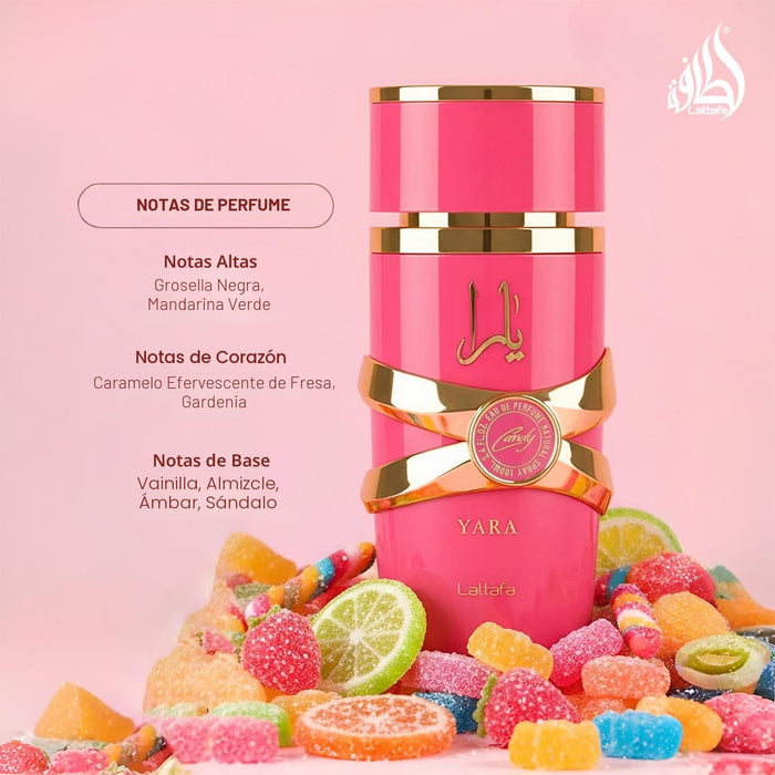 Lattafa Yara Candy Vainilla, Frutal, Cítrico, Floral Eau de Parfum 100ml - Quierox - Tienda Online