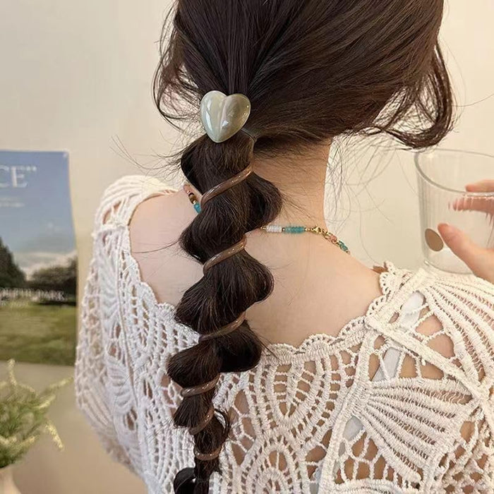 Lazos para el Cabello en Forma de Corazón y Espiral - Quierox - Tienda Online