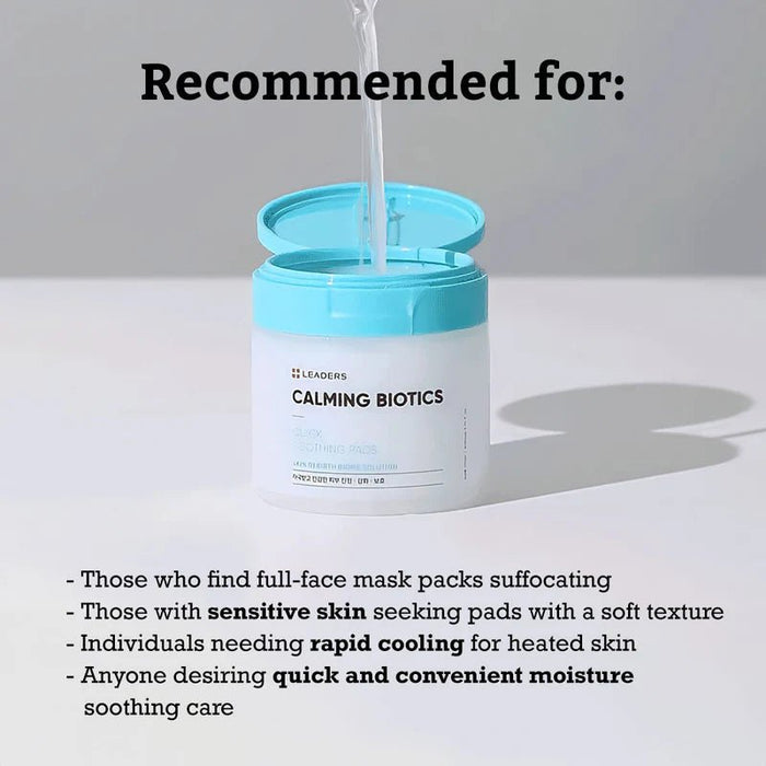 Leaders Almohadillas calmantes Leaders Calming Biotics (80 almohadillas x 170 ml) - Quierox - Tienda Online