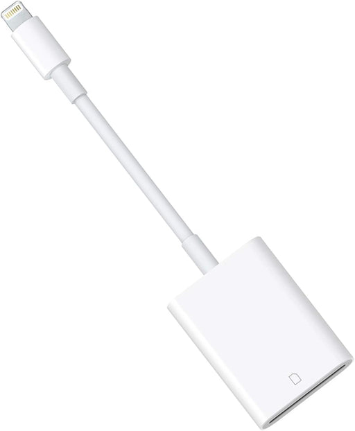 Lector de tarjetas Lightning a SD para modelos seleccionados de iPhone, iPad y iPod (compatible con iOS 13 y antes) - Quierox - Tienda Online