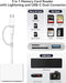 Lector de tarjetas SD AkHolz para iPhone iPad con conectores duales Lightning y USB - C - Quierox - Tienda Online