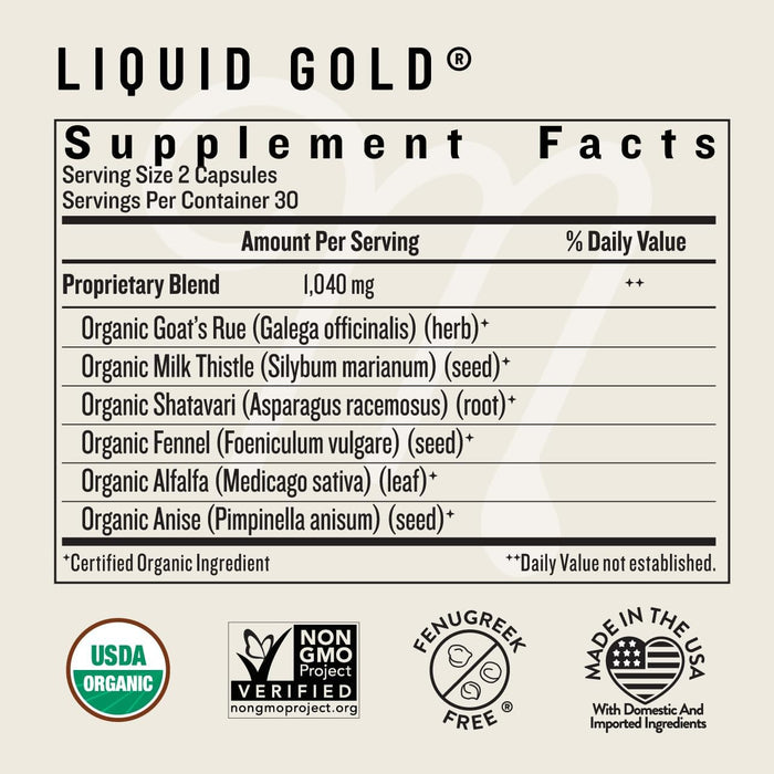 Legendairy Milk Liquid Gold Soporte para la Lactancia - Quierox - Tienda Online