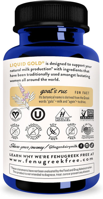 Legendairy Milk Liquid Gold Soporte para la Lactancia - Quierox - Tienda Online