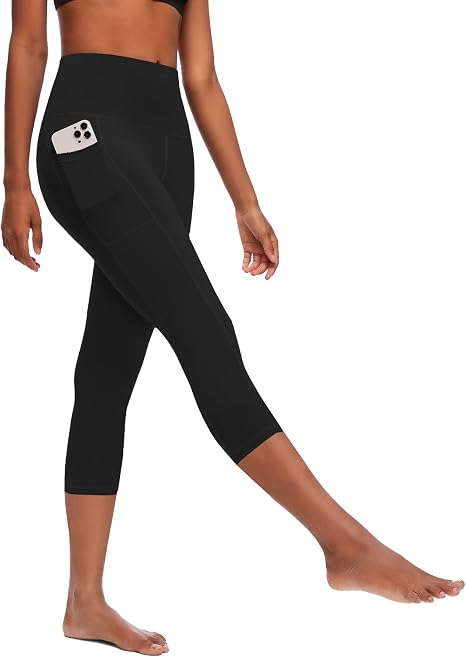 Leggings capri atléticos para mujer con bolsillos de cintura alta, para entrenamiento - Quierox - Tienda Online