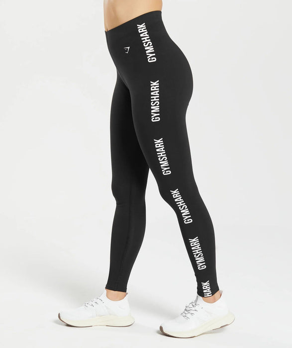 Leggings con cinta gráfica de algodón - Quierox - Tienda Online