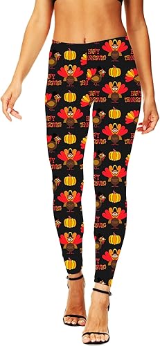 Leggings de Acción de Gracias para Mujer de Cintura Alta - Quierox - Tienda Online