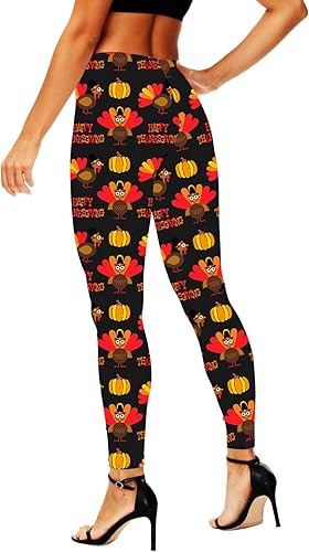 Leggings de Acción de Gracias para Mujer de Cintura Alta - Quierox - Tienda Online