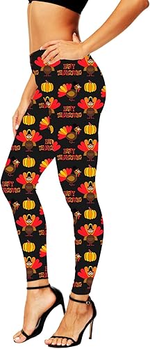 Leggings de Acción de Gracias para Mujer de Cintura Alta - Quierox - Tienda Online
