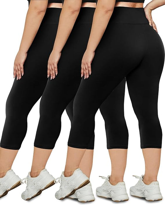 Leggings de talla grande para mujer (3 unidades) - Quierox - Tienda Online