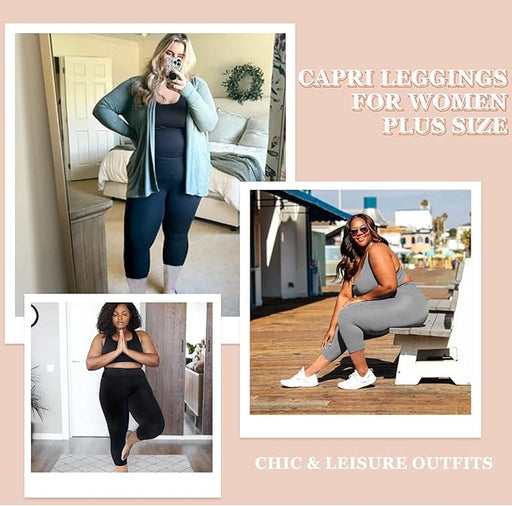 Leggings de talla grande para mujer (3 unidades) - Quierox - Tienda Online