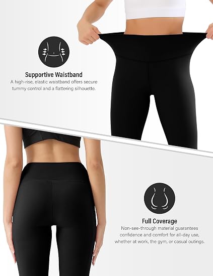 Leggings de talle alto para mujer suaves como la mantequilla con control de abdomen - Quierox - Tienda Online