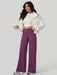 Leggings deportivo de pierna ancha holgados y elásticos de cintura alta para mujer - Quierox - Tienda Online