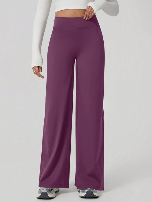 Leggings deportivo de pierna ancha holgados y elásticos de cintura alta para mujer - Quierox - Tienda Online