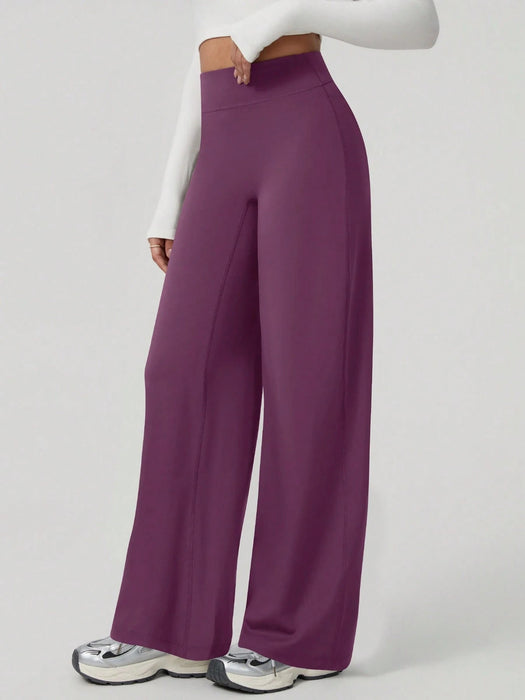 Leggings deportivo de pierna ancha holgados y elásticos de cintura alta para mujer - Quierox - Tienda Online