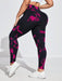 Leggings deportivos de talle alto sin costuras con estampado tie-dye para mujer - Quierox - Tienda Online