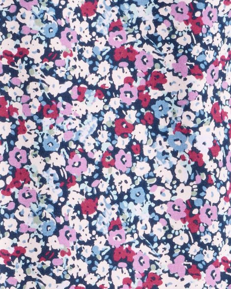 Leggings elásticos de algodón con estampado floral para niñas - Morado - Quierox - Tienda Online