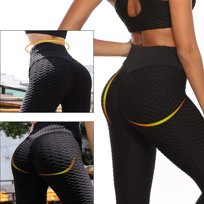 LEGGINGS NEGROS SEXYS DE CINTURA ALTA PUSH - UP - Quierox - Tienda Online