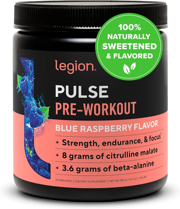 LEGION Pulse Pre Workout - Bebida preentrenamiento de óxido nítrico - Quierox - Tienda Online