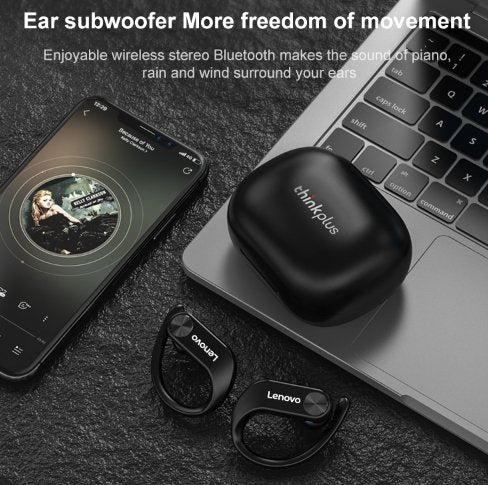 Lenovo LivePods LP7 IPX5 Auricular Bluetooth impermeable montado en la oreja con caja de carga magnética - Quierox - Tienda Online