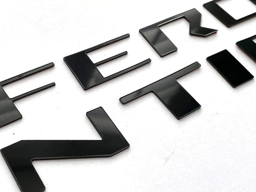 Letras de parrilla frontal color negro mate compatibles con inserciones de plástico ABS Frontier 2022 en adelante, no calcomanías - Quierox - Tienda Online