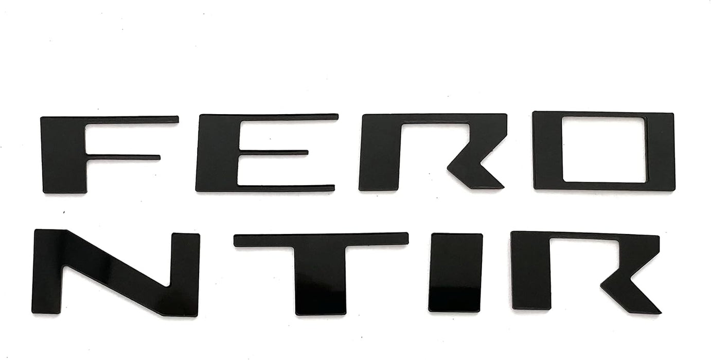 Letras de parrilla frontal color negro mate compatibles con inserciones de plástico ABS Frontier 2022 en adelante, no calcomanías - Quierox - Tienda Online