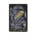 Letrero de hojalata vintage de comida rápida - Letrero de metal - Quierox - Tienda Online