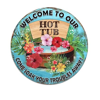 Letrero para jacuzzi, metálicos de 35 cm - Quierox - Tienda Online