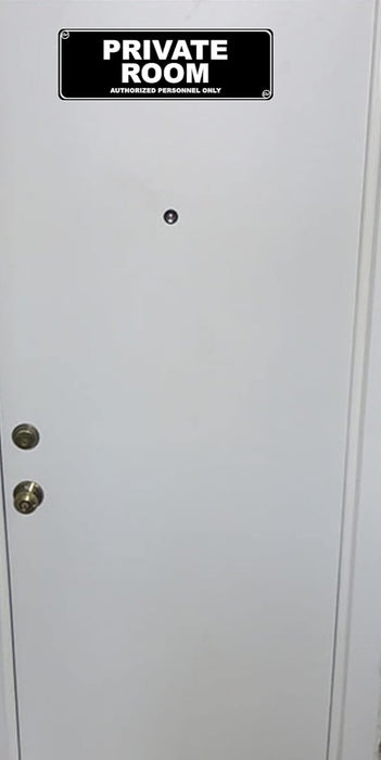 Letrero para puerta, Solo personal autorizado, en plástico acrílico - Quierox - Tienda Online