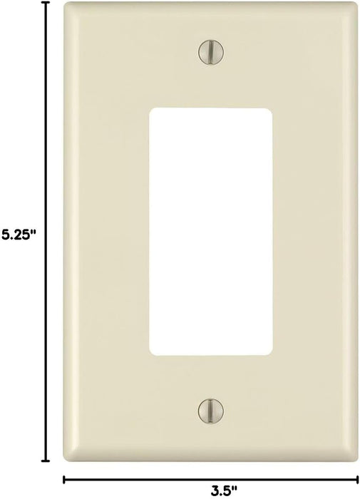 Leviton PJ26 - A - Placa decorativa GFCI de pared, tamaño medio, almendra - Quierox - Tienda Online