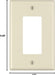 Leviton PJ26 - A - Placa decorativa GFCI de pared, tamaño medio, almendra - Quierox - Tienda Online