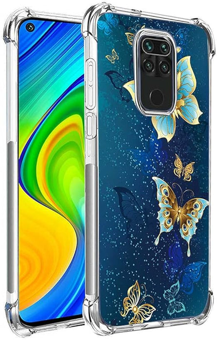 Leychan para Redmi Note 9, funda delgada flexible TPU de mariposa - Quierox - Tienda Online