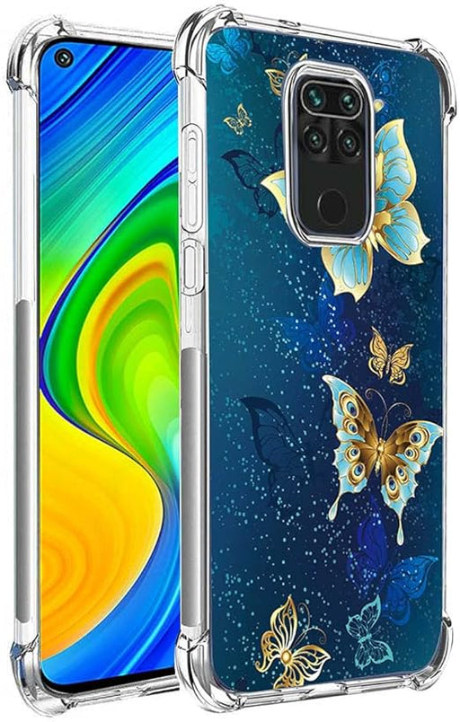 Leychan para Redmi Note 9, funda delgada flexible TPU de mariposa - Quierox - Tienda Online