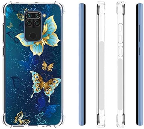 Leychan para Redmi Note 9, funda delgada flexible TPU de mariposa - Quierox - Tienda Online